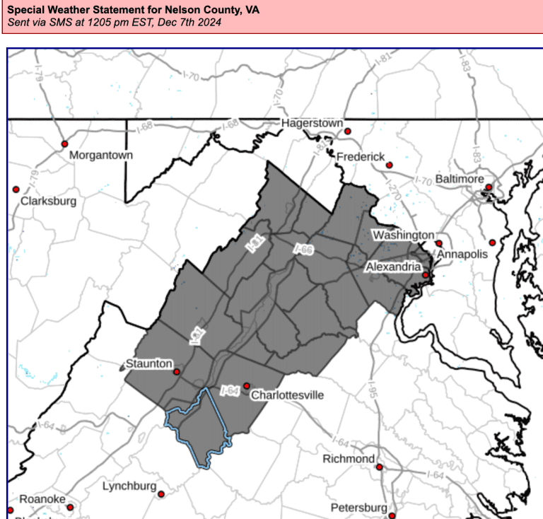 Weather Bulletin : Increased Fire Danger Sunday  (12.8.24)